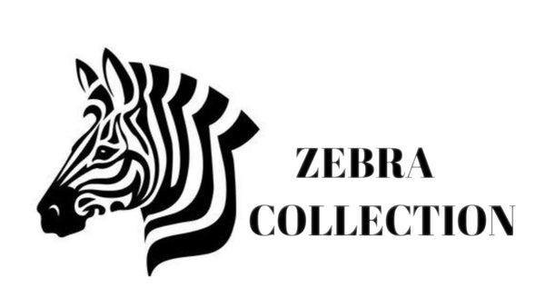 Black and white logo featuring a stylized zebra head profile next to the text 'ZEBRA COLLECTION' on a plain white background.