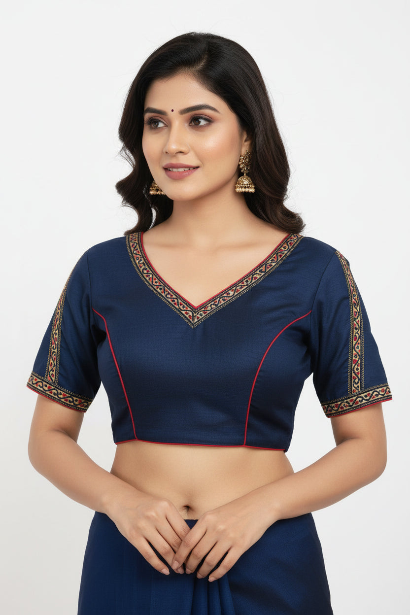 Woman Design Blouse Blue