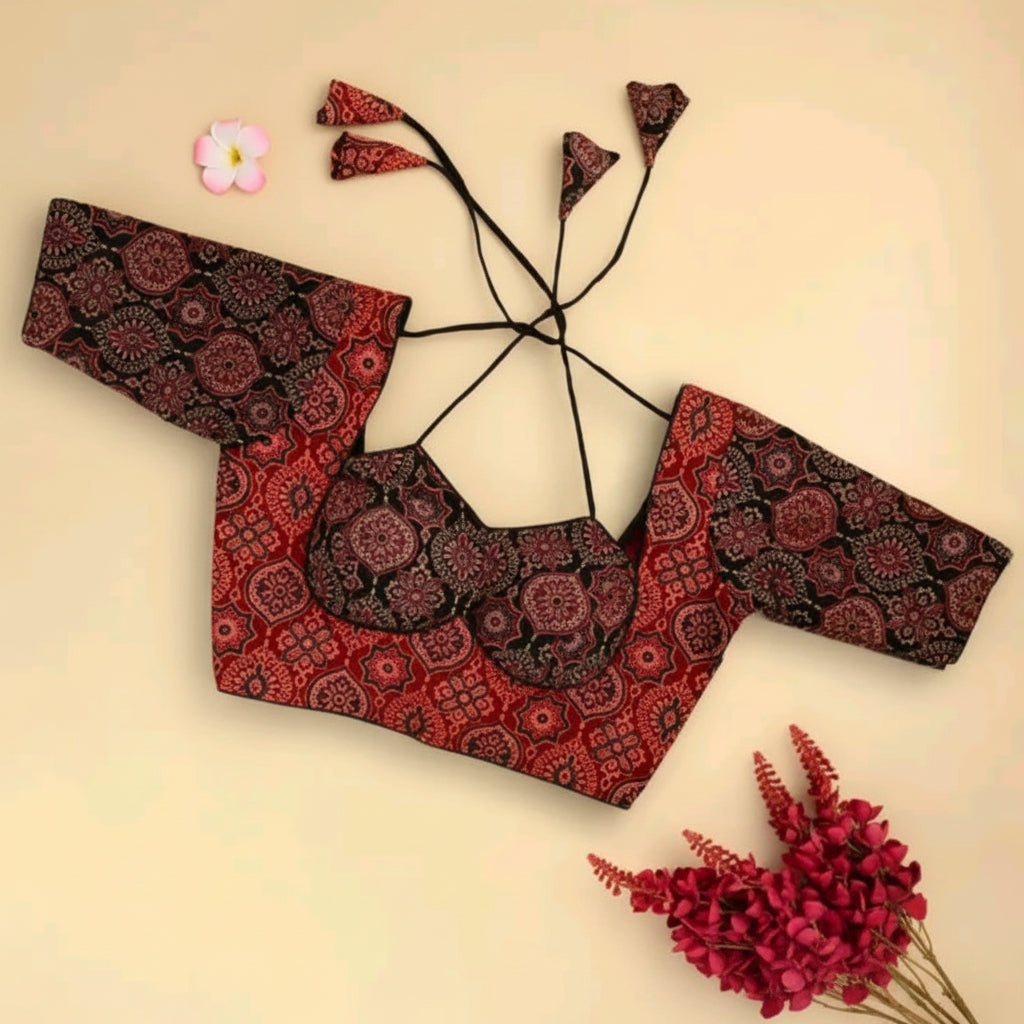 Masaba Cutting Printed Blouse Padded